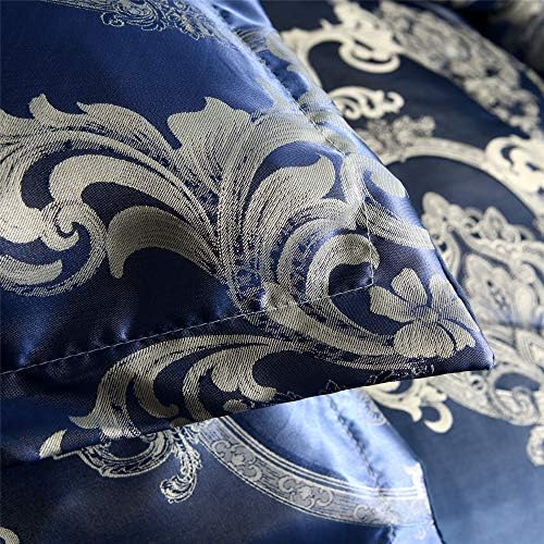 RayTrue-X King Comforter Set Silk pokrivač cijele sezone COMFOR COMFOR KING SET KRALOVINE JACQUARD FITHING GETNE POSTAVE MIKROFIBIRNIH