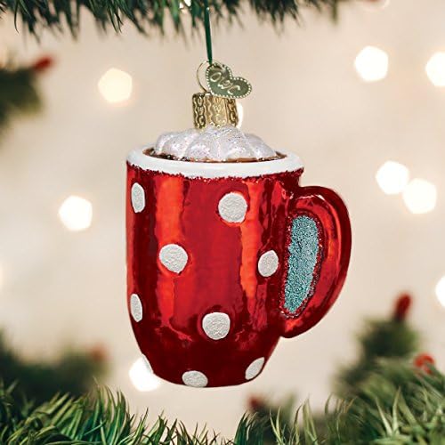 Stari svijet Božić 32310 Pokloni za kavu i čaj Stakle puhane ukrase za božićno drvce vrući kakao