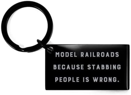 Model željeznice jer su ubodni ljudi pogrešni. Privjet za ključeve, željezničke pruge, jedinstveni pokloni za modelne željeznice