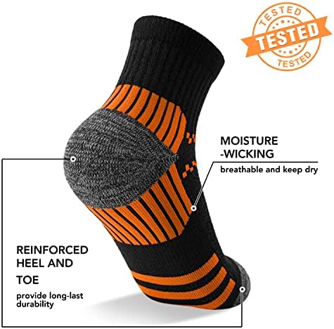 5 parova bakrene kompresijske čarape za žene i muškarce - Plantarska fasciitis gležnjača Podrška za atletike za atletike