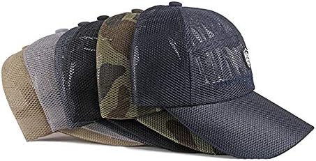 Muška izdržljiva profesionalna mrežasta kapa od bejzbolske kape, Podesiva Prozračna kapa-6-Crna