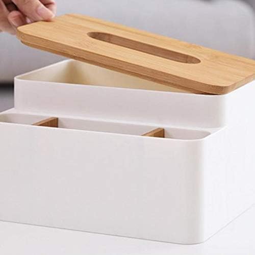 O drvena kutija za tkivo kontejner ručnik poklopac za tkivo držač tkiva Stolni organizator kutija za toaletni papir uredski ukras kuće