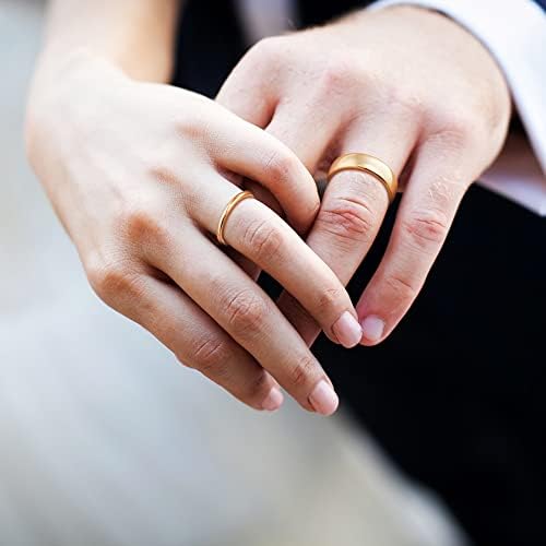 2mm 4mm 6mm volfram karbidni prsten s kupolom polirani vjenčani prsten za muškarce žene udobnost zlato odgovara veličini 4-13