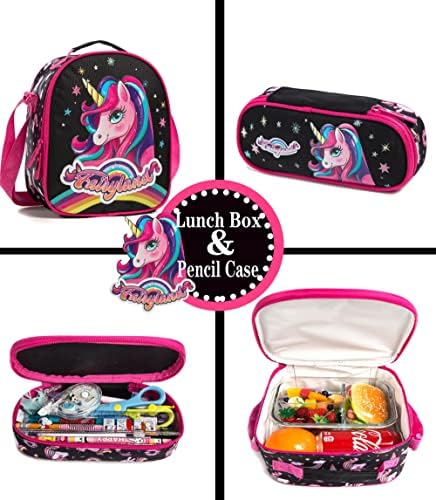 MeetBelify 3pcs kotrljajući ruksak za dječake s vrećicom za ručak s olovkom za olovke školske torbe s kotačima s kotačima