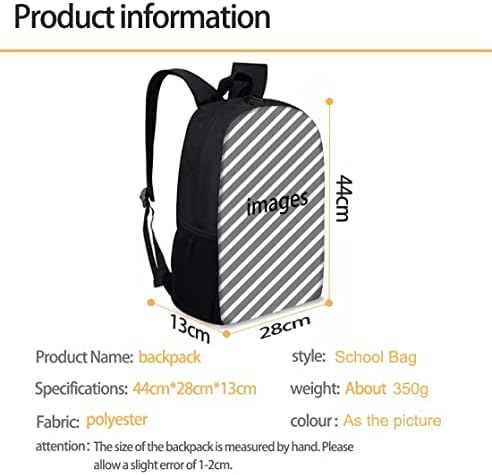 AFPANQZ američka zastava WTIH Eagle Schoolbag torba s bocama s bočnim džepom Funkcionalni dnevni pack za dječake djevojčice casual