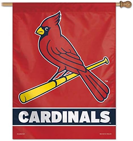MLB St. Louis Cardinals 28x40 Vertikalni natpis, jedna veličina, boja tima