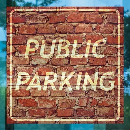CGSIGNLAB | Javno parkiranje -Ghost stare cigle prilijepljenje prozora | 5 x5