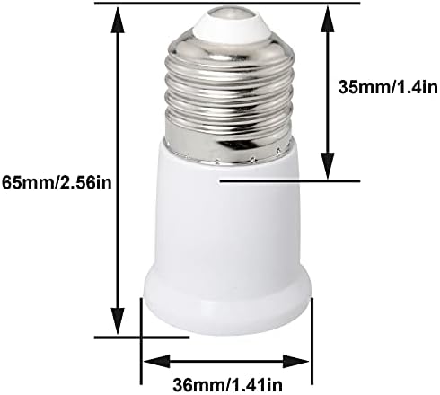 6pcs 927 produženi držač žarulje 65mm produžetak utičnice žarulje produžetak svjetlosnog adaptera za halogenu žarulju, žarulju sa žarnom