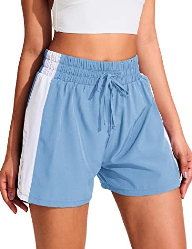 Coorun ženske atletske trčanje kratke hlače s visokim strukom vježbanja u teretani Kratki brzi džep za sportsku odjeću