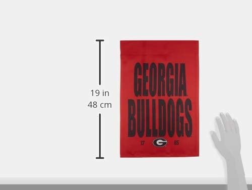 NCAA Georgia Bulldogs Unisex dvostrani etablirani tim logotipa Garden zastave, Garden Flag 18 x 12, jedna veličina