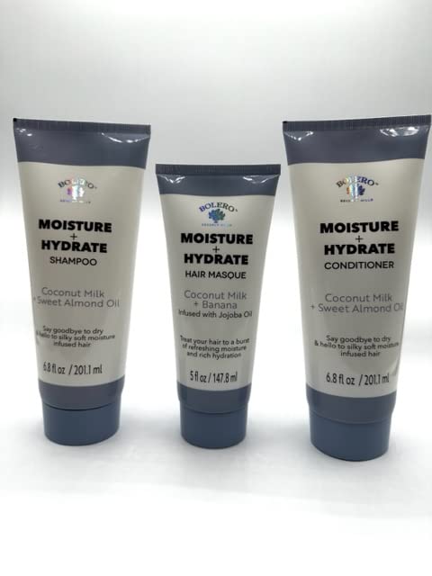 Bolero Beverly Hills vlaga + hidratalni šampon regenerator za kosu maska ​​za 3 komade set