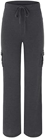 Duowei moja veličina 64 Ženske teretne hlače casual visokog struka jogger hlače labave vanjske hlače s twill treniračima plus veličina