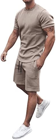 Modna odijela Košulje ljetne muške hlače 2 komada kratkih hlača i rukava Short Beach Men odijela i setovi