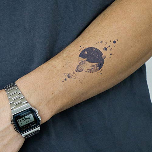 INKBOX STANDERNI BASLE TETTOOS, dugotrajna privremena tetovaža, uključuje Tihum i Geospace s Fornow tintom vodootporna, traje 1-2 tjedna,