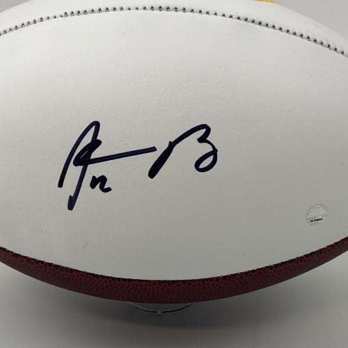 Autografirani/potpisani Aaron Rodgers Green Bay Packers FS Logo Football Steiner Coa - Autografirani nogomet