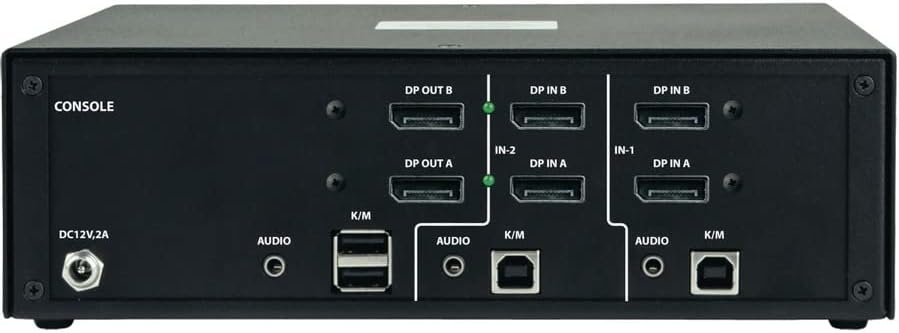 Osigurani 2-portni prekidač za 2-inčni 4-inčni Dvostruki Monitor