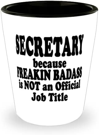 Tajnica, jer jebeni badass nije službeni naziv posla-zabavna keramička čaša-nevjerojatna za tajnicu