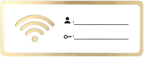 Homoyoyo uredski dekor wifi lozinka znak akrilni wifi pokriveni znak bežična mreža pokrivenost znak samo-utika zidni nosač dekor za