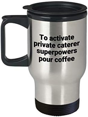 Šalica za putnike za privatni ugostitelj - smiješna sarkastična noviteta od nehrđajućeg čelika, ideja za poklon za kavu za kavu
