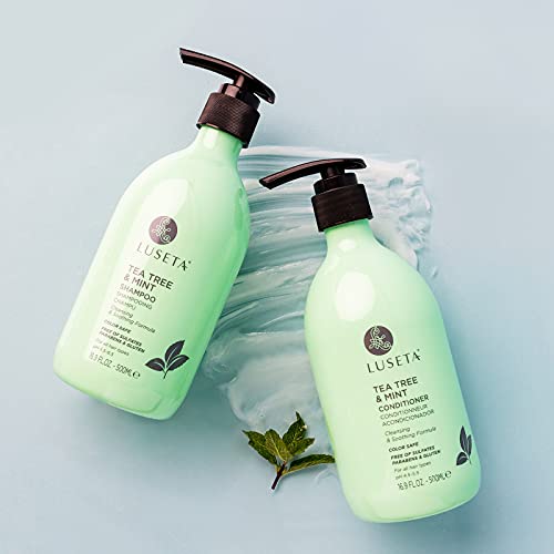 Luseta čajev i ment šampon čišćenje i umirujuće za sve tipove kose hranjiva i osnažujuća borba za perut 16,9 oz 16,9 oz