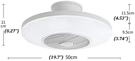 Neohijasti stropni ventilator sa svjetlima, 50 cm LED stropni ventilator sa svjetlima, daljinsko upravljanje svjetiljke za spavaće