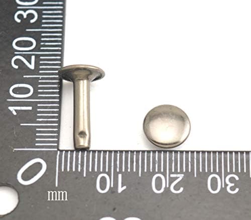 Fenggtonqii brončana dvostruka kapica kožna zakovica Tubularni metalni klip kapica 9 mm i post 15 mm pakiranje od 60 setova