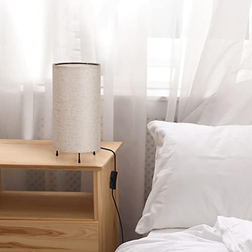 Set od 2 noćne svjetiljke-Mala noćna svjetiljka za spavaću sobu-minimalističke stolne svjetiljke s metalnom bazom-Malene svjetiljke