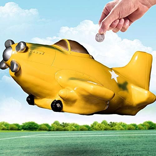 Leop Kids Money Bank, Boy simulacija retro zrakoplova oblik piggy banka, poklon za rođendan za sunčanje 1203c