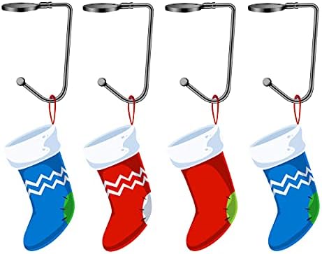 Tanlee božićne čarape za čarape božićne čarape kuke za vješalice bez klizanja sigurnosnih kamina kuke mantela kuke za ukras za božićnu