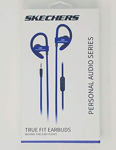 Skechers Wired Comfort Fit Active Earbuds s ergonomskim preko ušnih kuka, plava