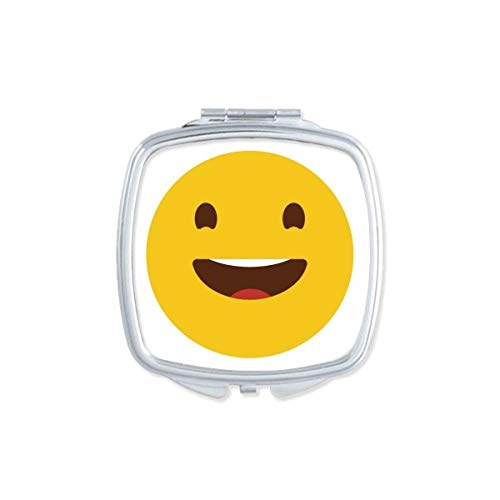 Sretan smijeh slatko online crtano ogledalo za lice prijenosni kompaktni džep Šminka dvostrano staklo
