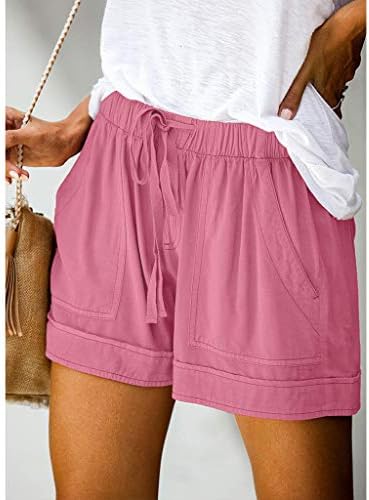 Ženske kratke hlače povremene udobne elastične struke Elastično labavo veličine s džepnim ljetnim kratkim hlačama Havajski odmor, S-5xl