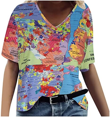 Bluza košulja za žene jesenski ljetni rukav 2023 Country Country Concert Y2K VNECK COMTON BLOUSE BLOUSE MH MH MH