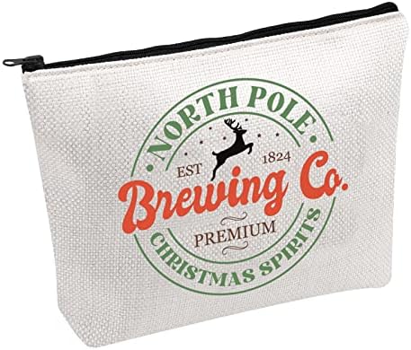 _ Kozmetička torba za pivo na Sjevernom polu kozmetička torba za božićne parfeme na Sjevernom polu poklon za pivarsku tvrtku božićni