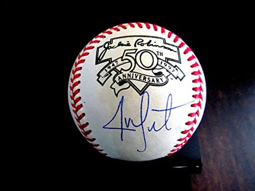 Jon Lester 3x WSC Red Sox Cubs potpisao Auto Jackie Robinson 50. bejzbol PSA/DNK - Autografirani bejzbol