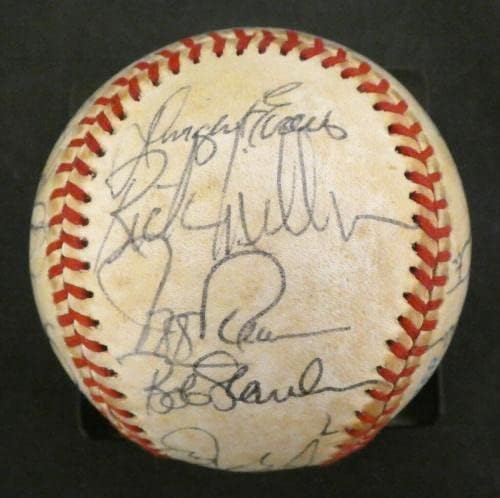 1983. Boston Red Sox tim potpisao igru ​​rabljeni bejzbol od sudijskog Don Denkinger - igra korištena bejzbols
