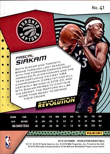 2019-20 Panini revolucija 41 Pascal Siakam Toronto Raptors košarka
