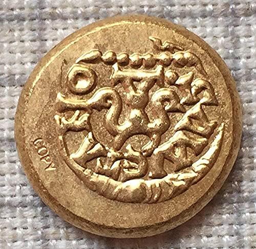 Izazov novčića od 24-k zlatnim pozlaćenim 620-640 godina kopriva copCollection Pokloni kolekcija novčića