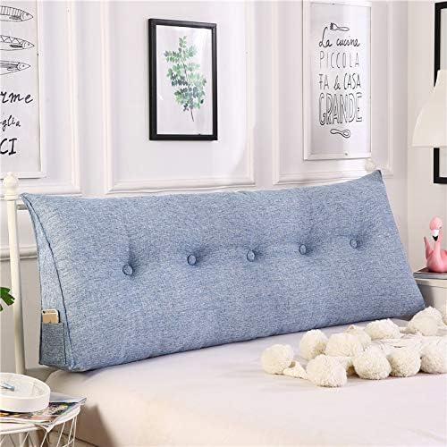 Akefg krevet na leđi jastuk jastuk za jastuk, pamuk i posteljina kraljica jastuka kreveta uzglavlje za čitanje jastuka jastuk dugačak