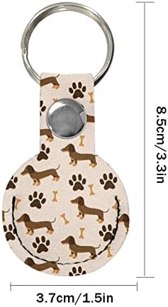 $ Dachshund pas šape držač zračne oznake za žene Muški Pokloni Anti-izgubljeni privjesak za ključeve za ruksake, ključeve, kućne ljubimce