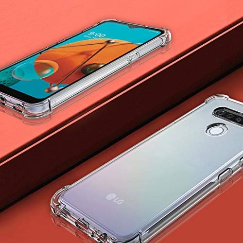 Osofter za slučaj LG K51, LG odražava Case Cvjetan za djevojčice Transparentni ojačani uglovi TPU Fleksibilni poklopac mobitela za