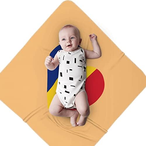 Ljubav Rumunjska zastava dječja pokrivač za primanje pokrivača za novorođenčad omota