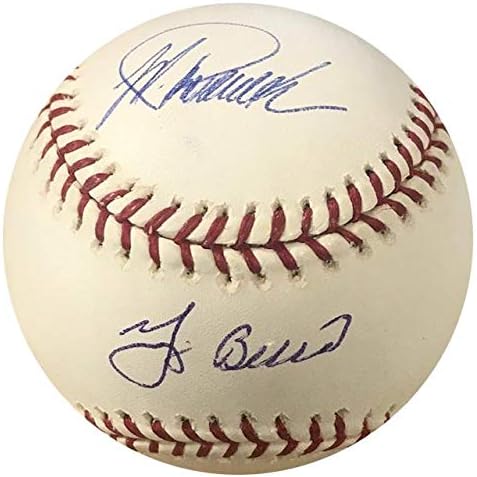 Jorge Posada i Yogi Berra Autografirani Službeni bejzbol Major League - Autografirani bejzbols