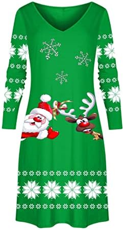 Wytong ružni božićni džemper za žene smiješne jelene pletenice haljina