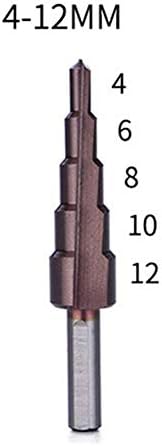 Spiral Fluted STEP Bušilica Kobalt korak bušilica set 4-12/4-20/4-32 mm bušilica za bušenje za metalni konus trokut rezač rezača