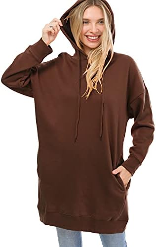 MIXMatchy ženske ležerne predimenzionirane dukseve dukseve dukseva s dugim rukavima labava tunika pulover
