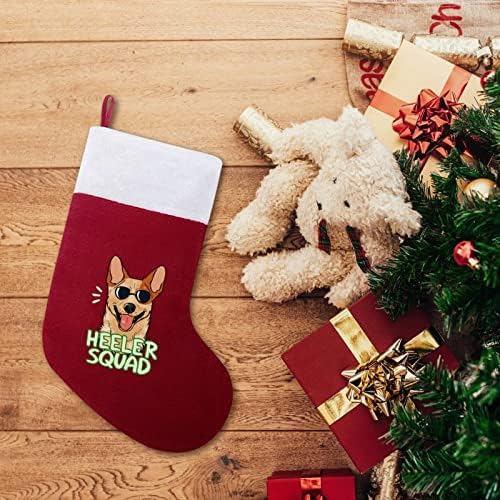 Cool pseća glava božićne čarape čarapa Xmas Tree Santa ukrasi Viseći ukrasi za odmor za kamin 16.5
