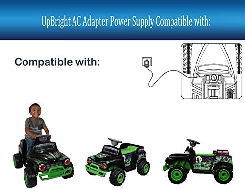 UPBright Novi Global AC/DC adapter kompatibilan s Monster Jam Digger Grove Digger 6-volt baterija na pogonu na 6V kabel za napajanje