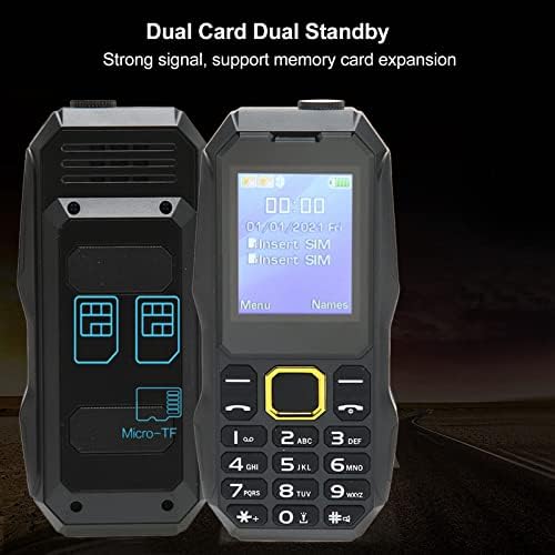 Stariji mobilni telefon, zaslon s dvostrukom karticom od 1,8 inča, dvostruko pripravničko gumb, Mobilni telefon visoke svjetline, baterija