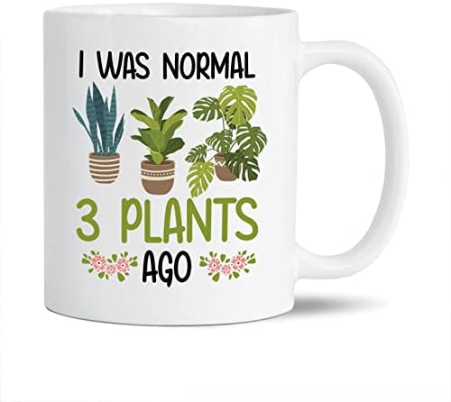 Bio sam normalan prije 3 biljke, šalica za vrtnu kavu, biljke ljubavnice ukrasne kriglice, čaša za čaj za biljke, vrtlarski poklon